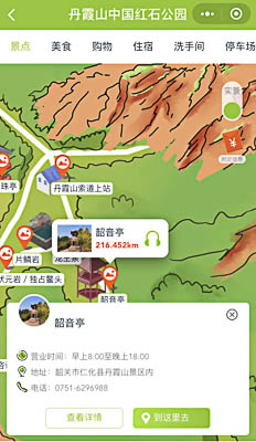 宜州景区手绘地图智慧导览和语音结合，让景区“活”起来